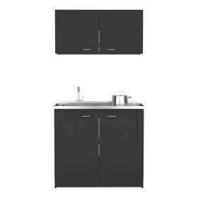 Cabinet Set Zeus, Garage, Black